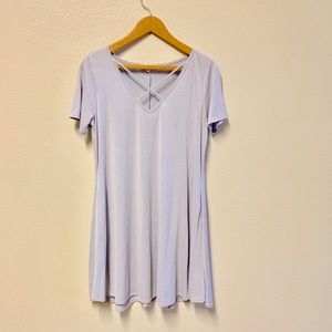 ✨HP✨Lavender shirt dress with pockets